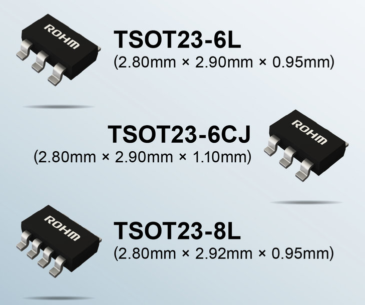Nuevos circuitos integrados convertidores CC-CC de bajo consumo de ROHM en el encapsulado TSOT23